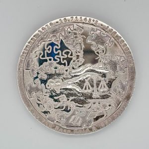 Pink Diamond Silver Art Collector Coin