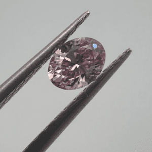 0.54ct 5PR SI2 Oval Premium Pink Rose Australian Diamond