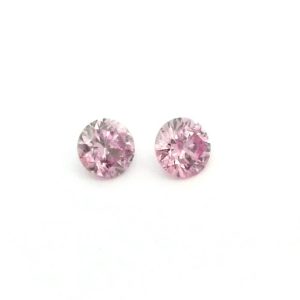 2 = 0.14ct 4-5PP P1 Matched Pair of Round Australian Purple Pink Diamonds