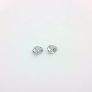 2 = 0.175ct BL1+ SI Pair of Australian Pear Blue Diamonds