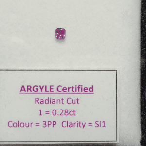 DPD2504066 - 0.28ct 3PP SI Radiant Cut Pink Diamond
