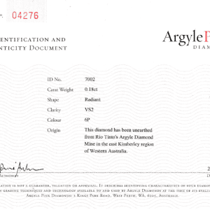 DPD2407072 - Pink Diamond 0.18ct 6P VS2 Radiant