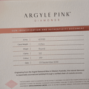 DPD2410080 - Pink Diamond 0.25ct 7PP SI2