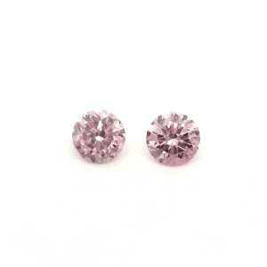 SDPD2405024 - Pink Diamonds 2 = 0.14ct 5P P1 Round Pair